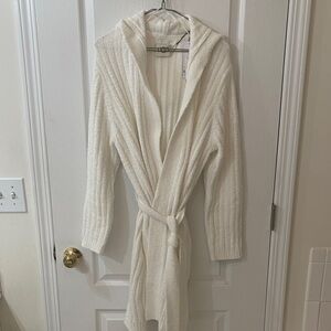 UGG Cozy White Hooded Robe